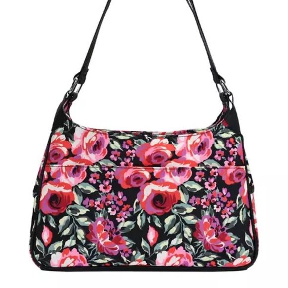 Lily Bloom: Laura 4 Poster Shoulder Bag in Romantic Rose Blossom. NWT - Picture 2 of 2